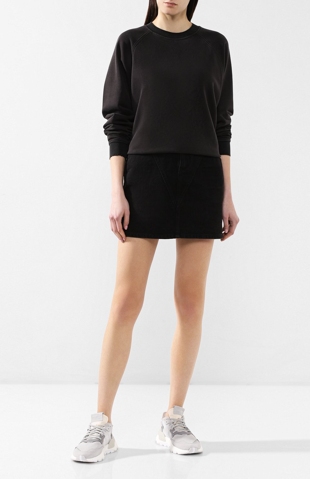 Текстильные кроссовки nite jogger ADIDAS ORIGINALS серого цвета по цене 10990 руб., арт. DA8692, фото 2 Текстильные кроссовки nite jogger ADIDAS ORIGINALS, арт. DA8692, фото 2