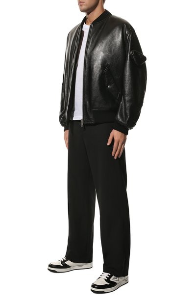 Кожаный бомбер PRADA, арт. UPW399-1ZFE-F0002, фото 2