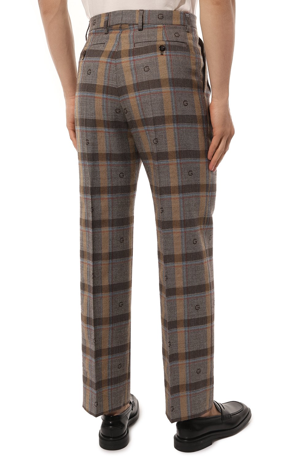 Шерстяные брюки GUCCI, арт. 675273 ZAHLM, фото 4