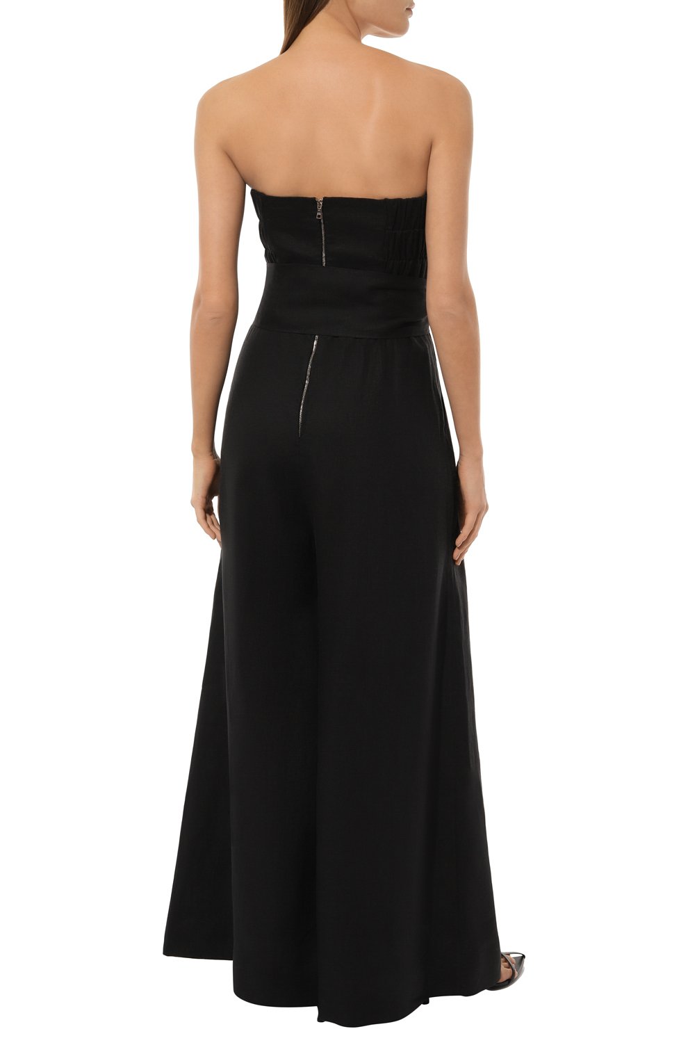 Льняной комбинезон YVON черного цвета по цене 89000 руб., арт. 0 340606, фото 4 Льняной комбинезон YVON, арт. 0 340606, фото 4