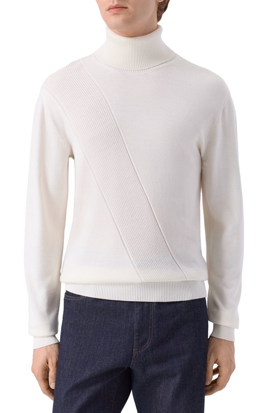 Водолазка из шерсти и шелка MVST M25.1MM.K013/K005 Белый  M25.1MM.K013/K005 Фото 3