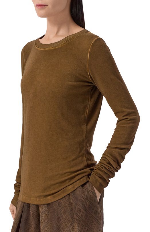 Лонгслив из вискозы Uma Wang UP1034 Коричневый  UP1034 Фото 3