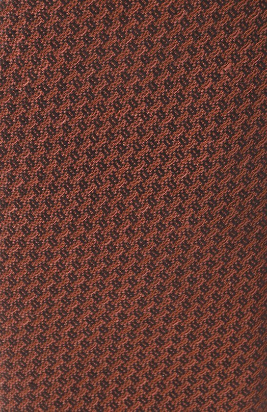 Шелковый галстук Canali 18/HJ04542 Коричневый  18/HJ04542 Фото 4