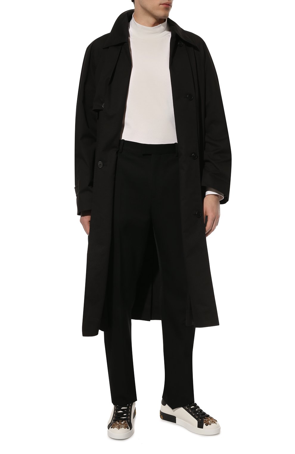 Кожаные кеды portofino DOLCE & GABBANA, арт. CS1772/B5925, фото 2