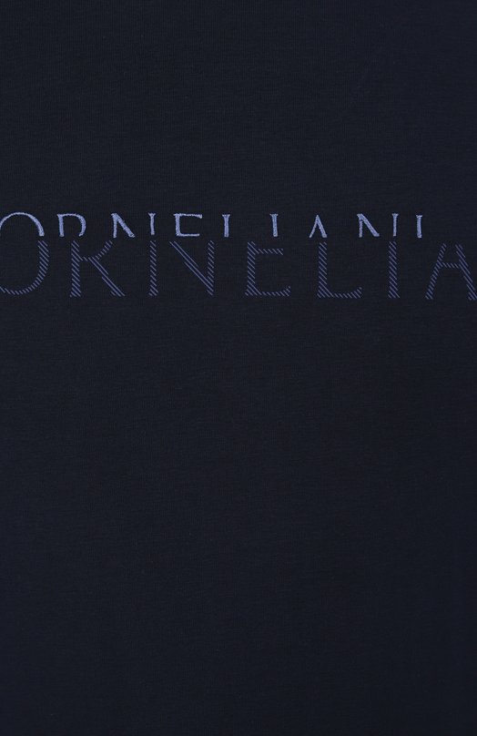 Хлопковая футболка Corneliani 25G581-2525059 Синий  25G581-2525059 Фото 6