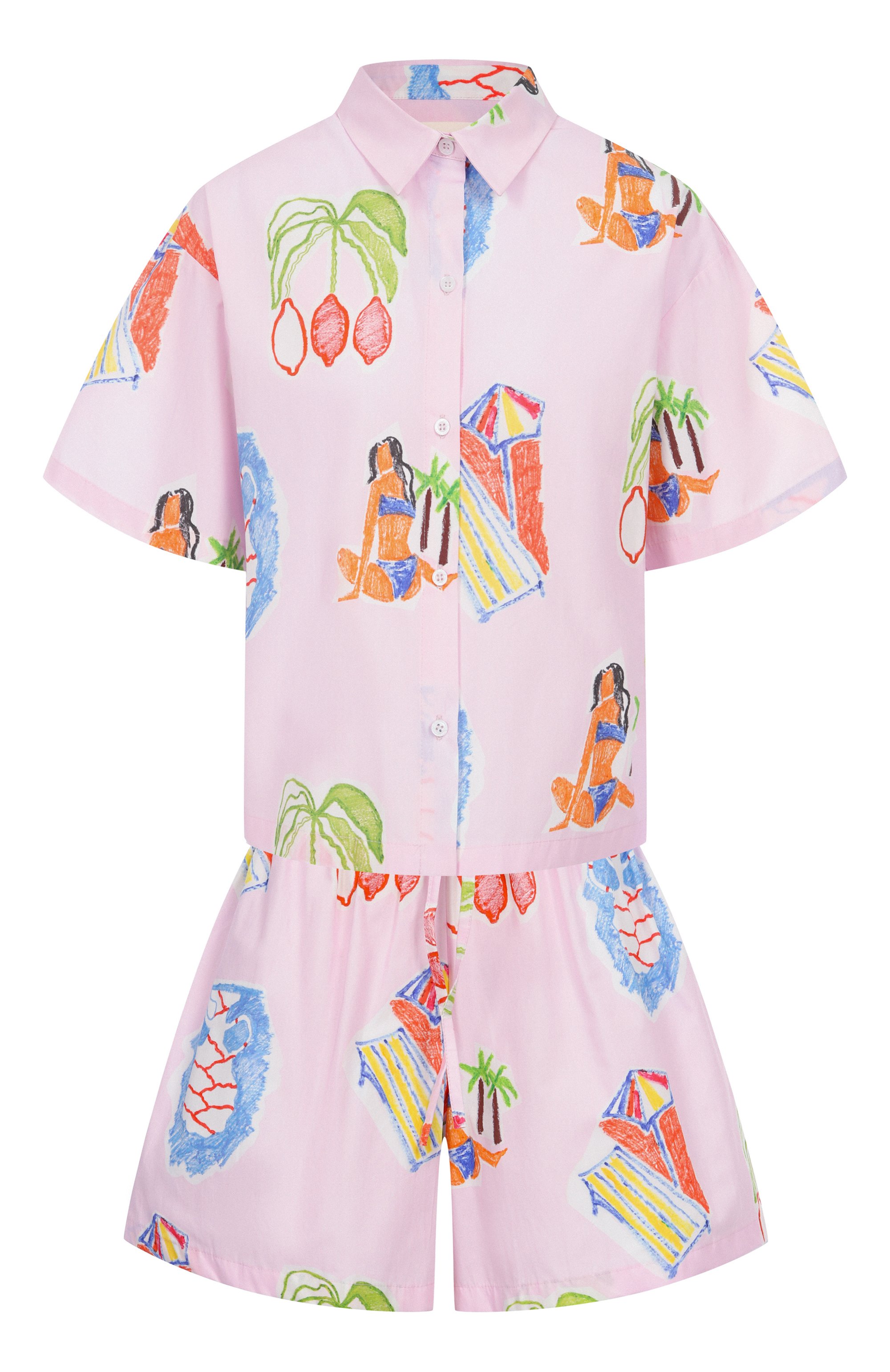 Хлопковая пижама ANY WOWZERS, арт. SFR02-AMF-PINK, фото 1