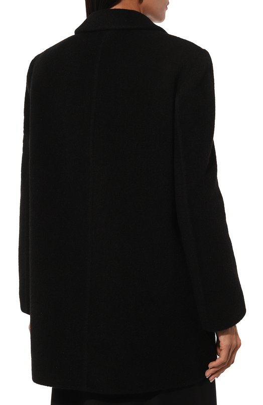 Шерстяное полупальто Jil Sander J02AA0172-J41387 Чёрный  J02AA0172-J41387 Фото 4