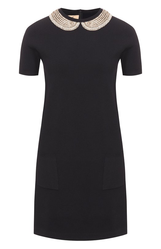 Платье из вискозы Valentino 8B3KD14Q/A1K Чёрный 8B3KD14Q/A1K