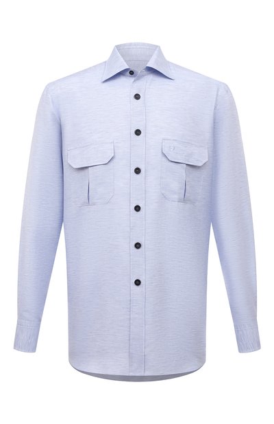 Мужская рубашка из хлопка и шелка STEFANO RICCI, арт. SP006289/R2150