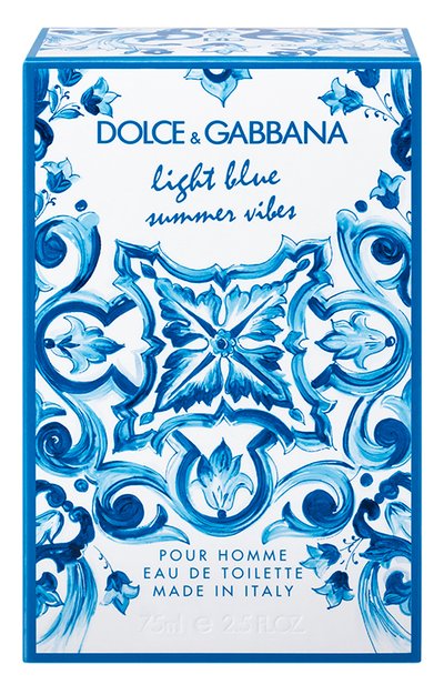 Туалетная вода light blue summer vibes pour homme (75ml) DOLCE & GABBANA, арт. 8057971183562, фото 3
