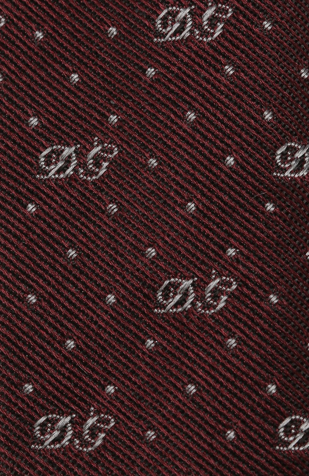 Шелковый галстук с узором DOLCE & GABBANA бордового цвета по цене 23450 руб., арт. GT142E/G0JGM, фото 3 Шелковый галстук с узором DOLCE & GABBANA, арт. GT142E/G0JGM, фото 3
