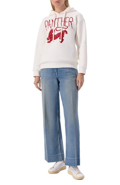 Хлопковое худи VALENTINO кремового цвета по цене 140000 руб., арт. 8B3MF25H/A53, фото 2 Хлопковое худи VALENTINO, арт. 8B3MF25H/A53, фото 2