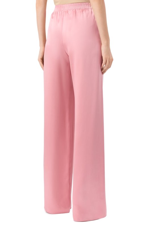 Атласные брюки Valentino 6B3RB68590E Розовый  6B3RB68590E Фото 4