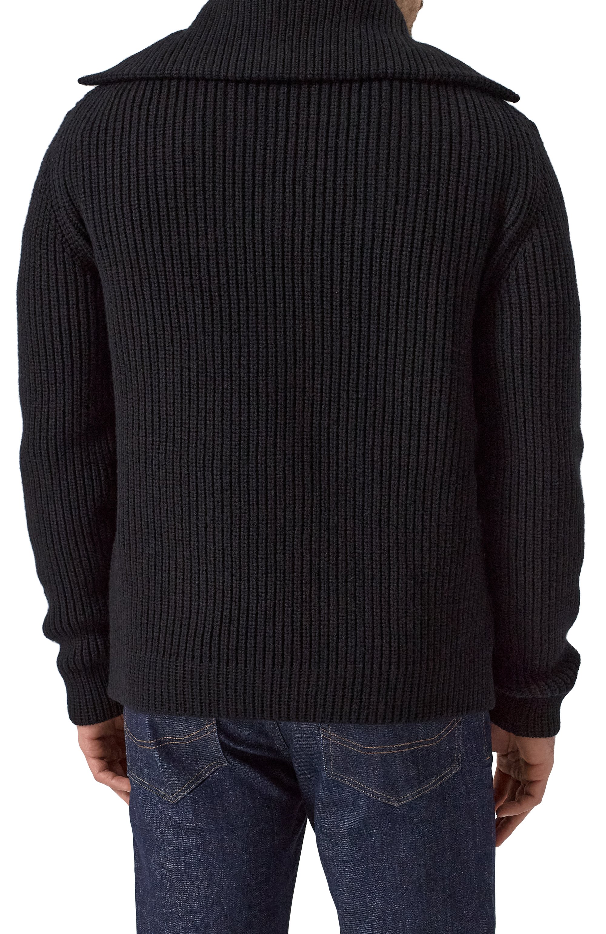 Шерстяной свитер DOLCE & GABBANA черного цвета по цене 158000 руб., арт. GXW42T/JCVWK, фото 4 Шерстяной свитер DOLCE & GABBANA, арт. GXW42T/JCVWK, фото 4