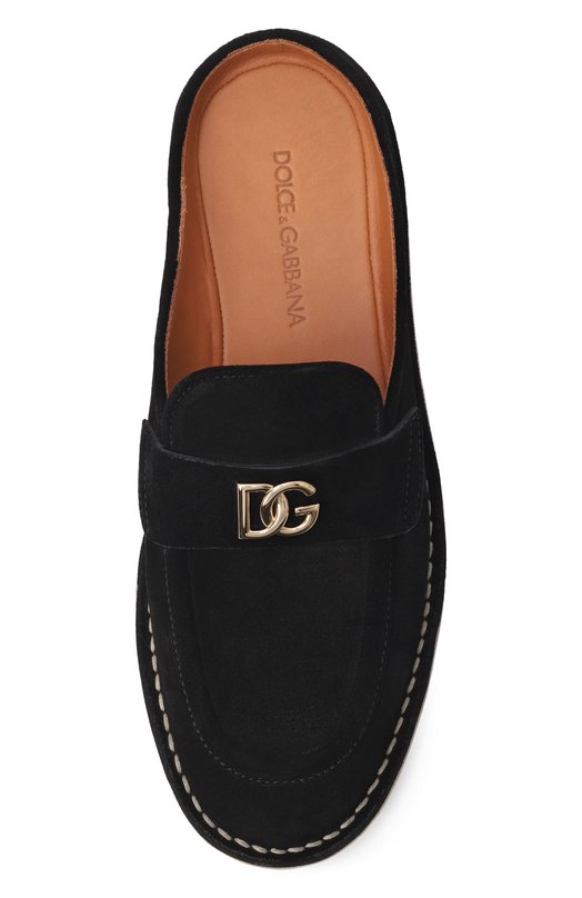 Замшевые сабо Dolce & Gabbana CI0209/AS707 Чёрный  CI0209/AS707 Фото 6
