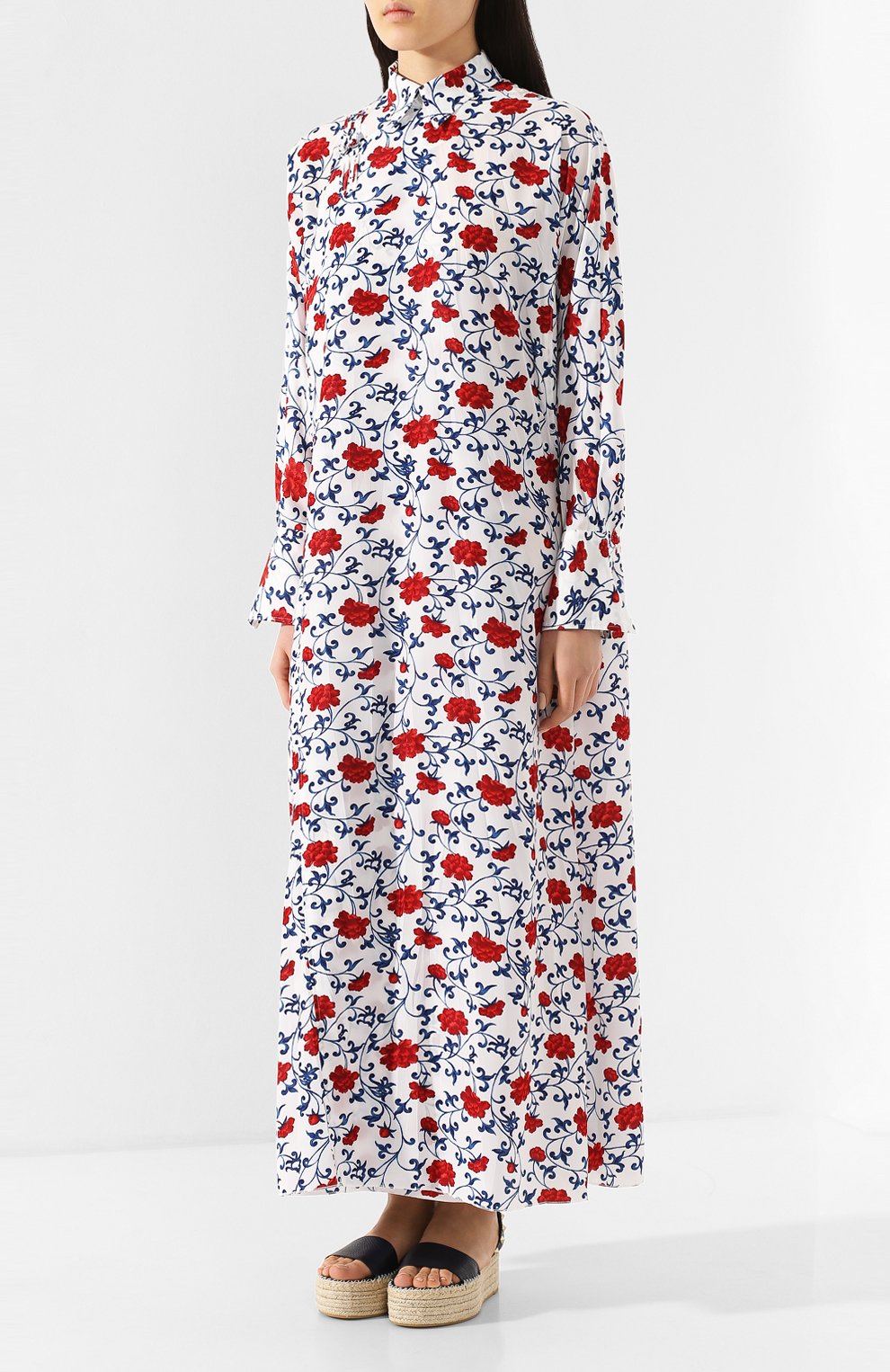 Платье с принтом YOHJI YAMAMOTO, арт. YS-D45-931, фото 3