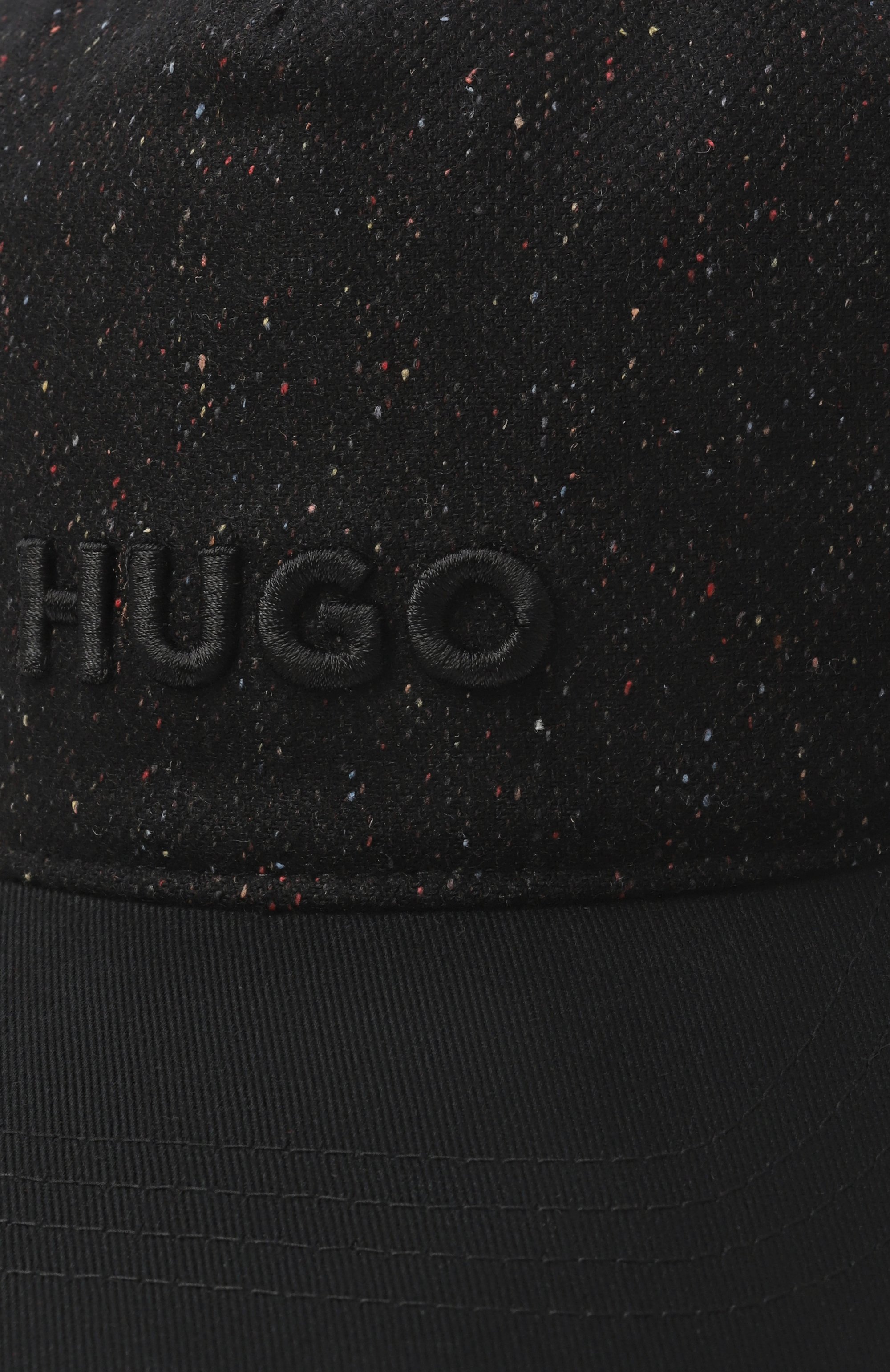 Бейсболка из шерсти и шелка HUGO черного цвета по цене 6995 руб., арт. 50550627, фото 3 Бейсболка из шерсти и шелка HUGO, арт. 50550627, фото 3