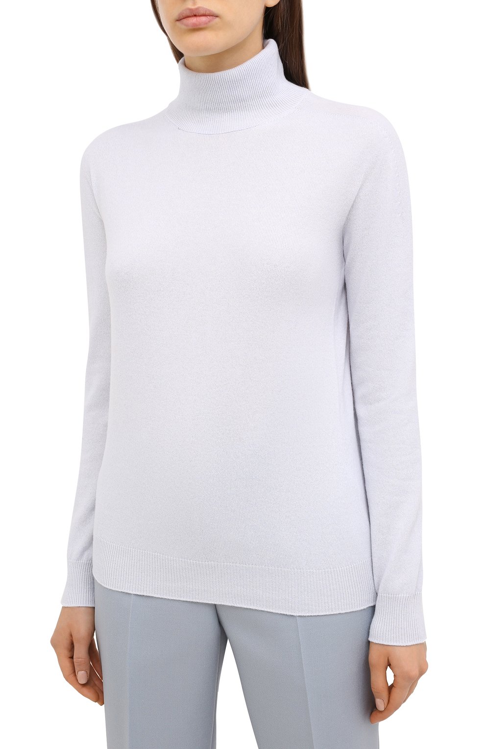 Кашемировая водолазка JIL SANDER голубого цвета по цене 86350 руб., арт. JSPR754013-WRY10008, фото 3 Кашемировая водолазка JIL SANDER, арт. JSPR754013-WRY10008, фото 3