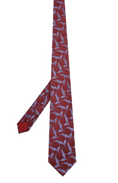 Шелковый галстук ZILLI красного цвета по цене 25800 руб., арт. 50323/TIES, фото 2 Шелковый галстук ZILLI, арт. 50323/TIES, фото 2