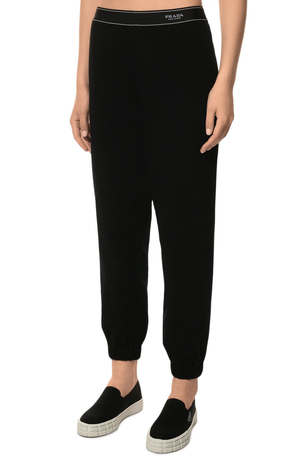Хлопковые джоггеры PRADA, арт. 132364-10FI-F0002-221, фото 3