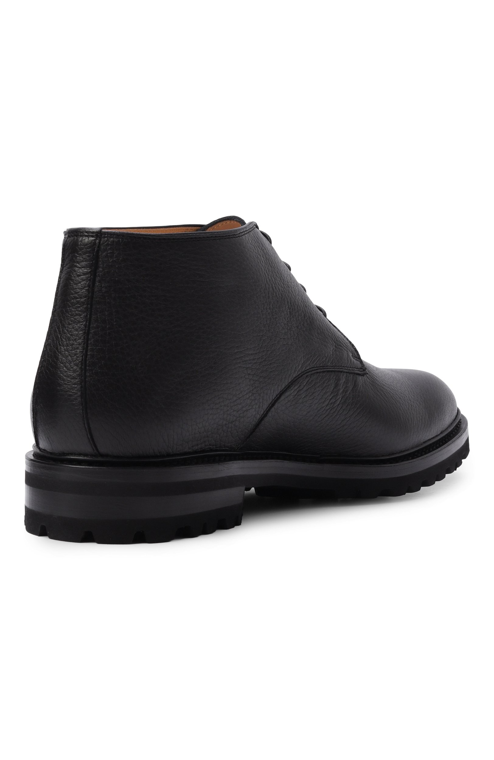 Кожаные ботинки KITON черного цвета по цене 228500 руб., арт. USSA510N00126, фото 4 Кожаные ботинки KITON, арт. USSA510N00126, фото 4