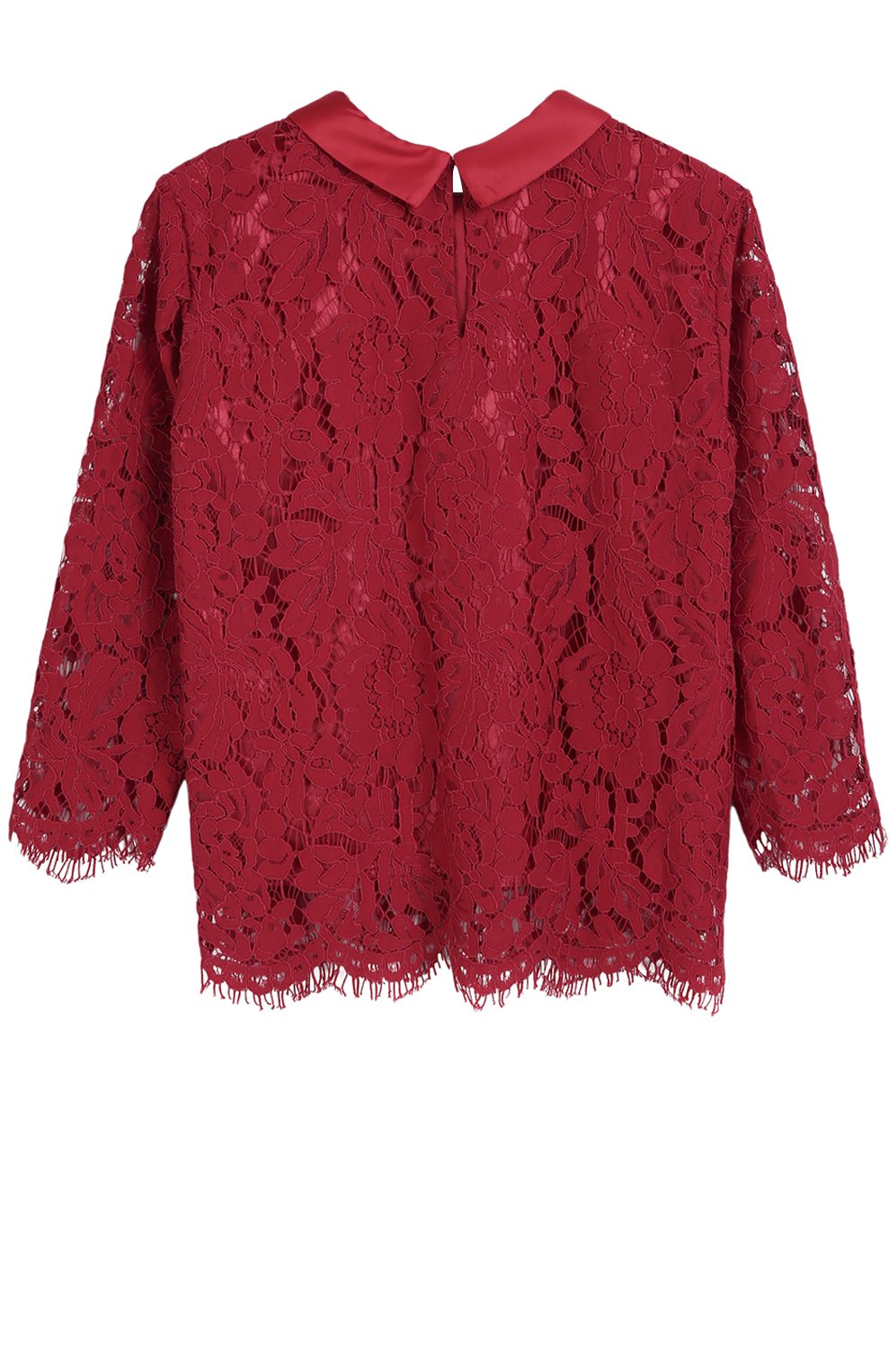 Кружевная блуза с отложным воротником MONNALISA, арт. 718607/8963/4-10, фото 2