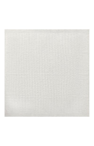 Шерстяной плед WOOL AND COTTON светло-серого цвета по цене 12470 руб., арт. VMLPL-косы, фото 3 Шерстяной плед WOOL AND COTTON, арт. VMLPL-косы, фото 3