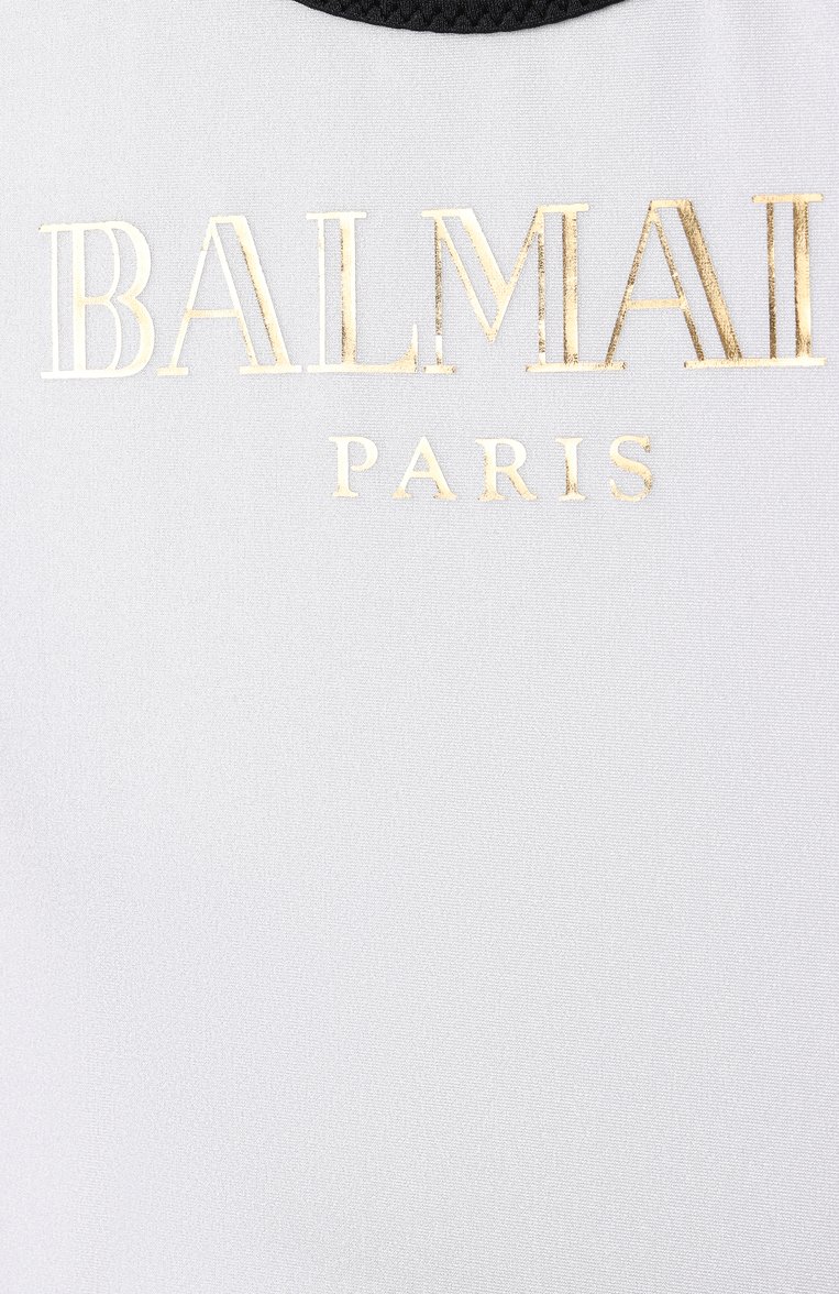 Детского слитный купальник BALMAIN белого цвета, арт. BWCA3D | Фото 3 (Нос: Не проставлено; Девочки Кросс-КТ: Купальники-пляж; Принт: Без принта; Материал внешний: Синтетический материал; Ростовка одежда: 6 лет | 116 см, 8 лет | 128 см, 10 - 11 лет | 140 - 146см, 13 - 15 лет | 158 см, 12 лет | 152 см, 16 лет | 164 см)