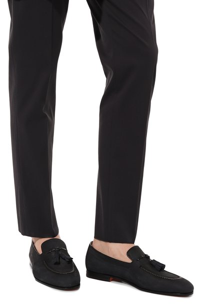 Замшевые лоферы carlos SANTONI, арт. MCNG18458SA4SSK3U59, фото 3