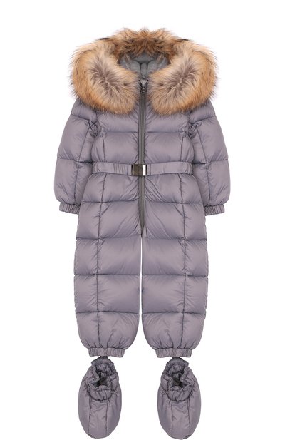 Комплект из пухового комбинезона и пинеток MONCLER ENFANT, арт. D2-951-14355-25-53079/3M-18M, фото 1