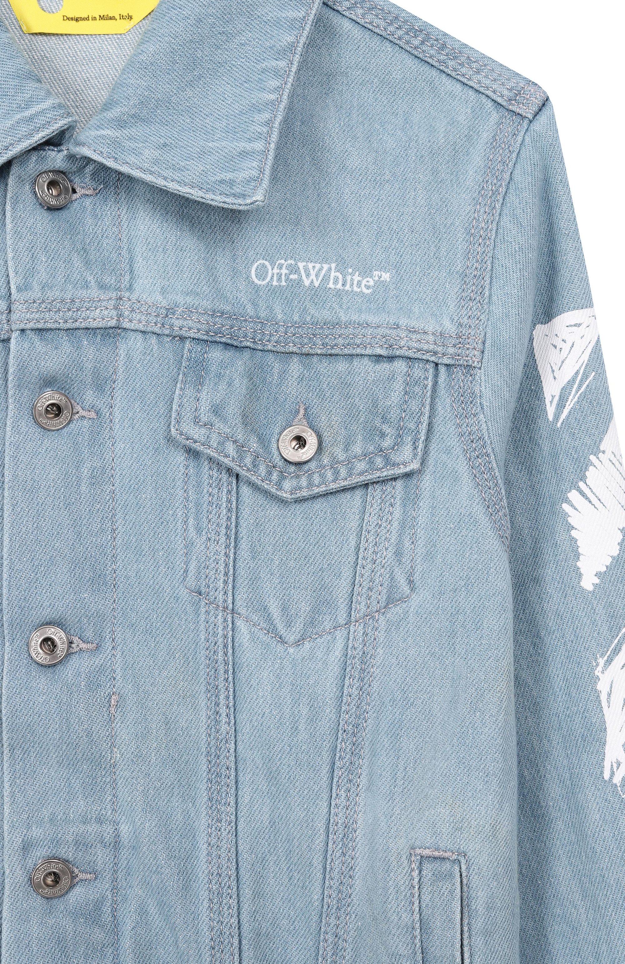 Джинсовая куртка OFF-WHITE, арт. 0BYE001S26DEN001_001, фото 3