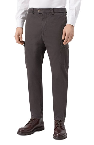 Хлопковые брюки-карго BRUNELLO CUCINELLI, арт. M252DE1890, фото 3