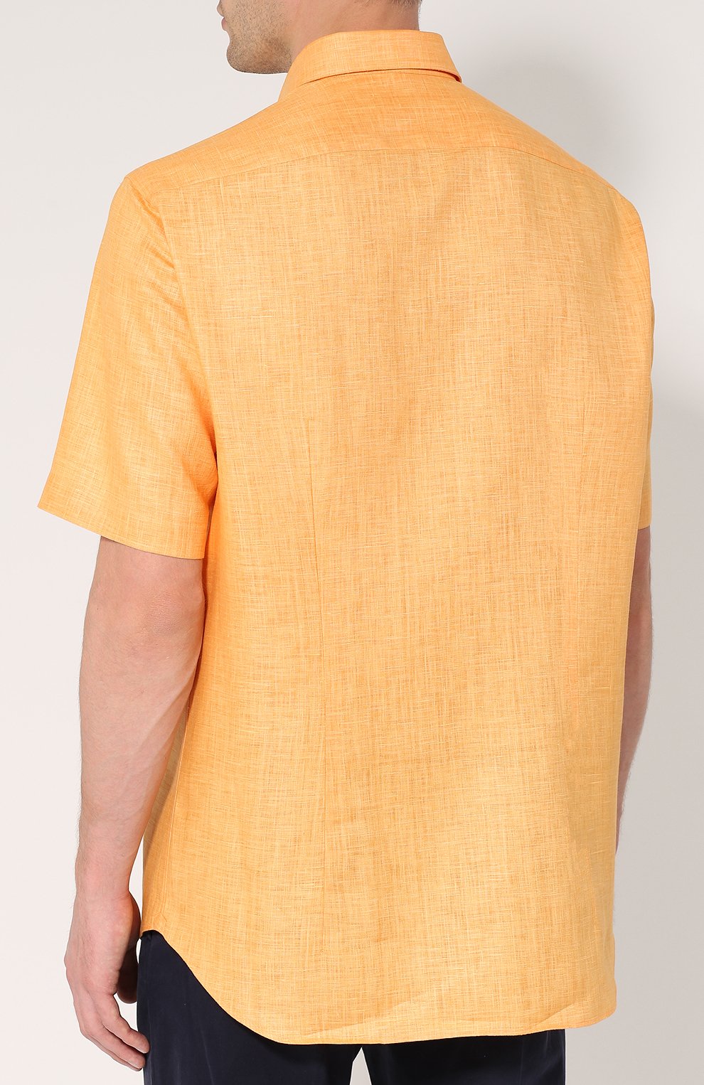 Льняная рубашка с короткими рукавами ZILLI, арт. MFP-MERCU-17091/0001, фото 4