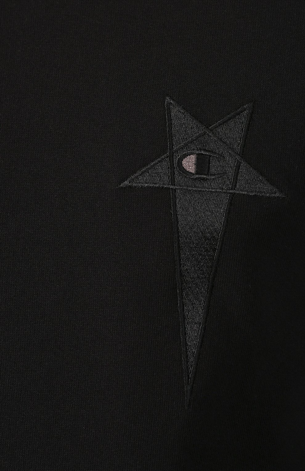 Хлопковый лонгслив rick owens x champion RICK OWENS, арт. CM20S0008/215089, фото 5