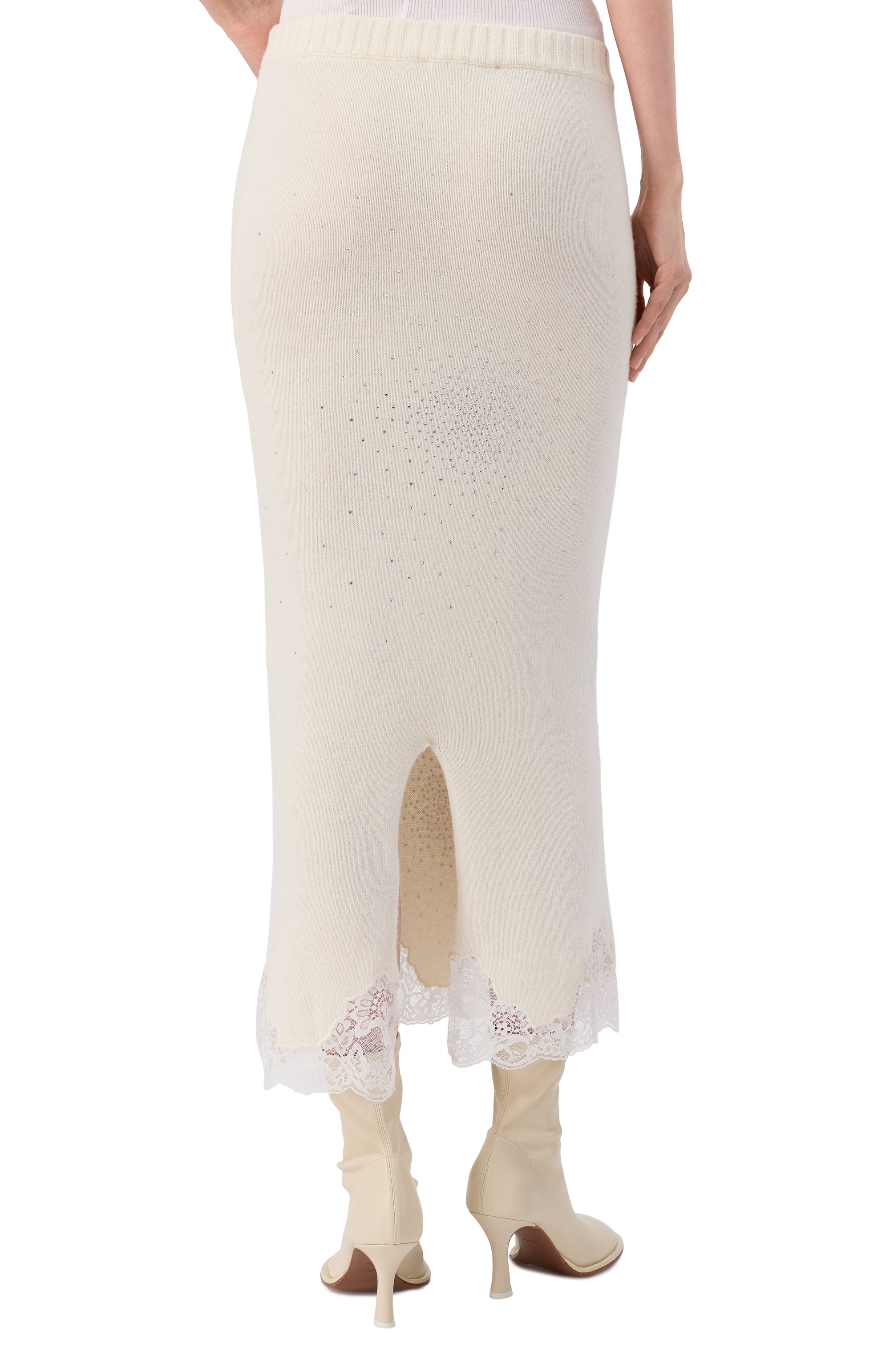 Юбка из шерсти и вискозы GIUSEPPE DI MORABITO, арт. 05FWKND362YC 05359, фото 4