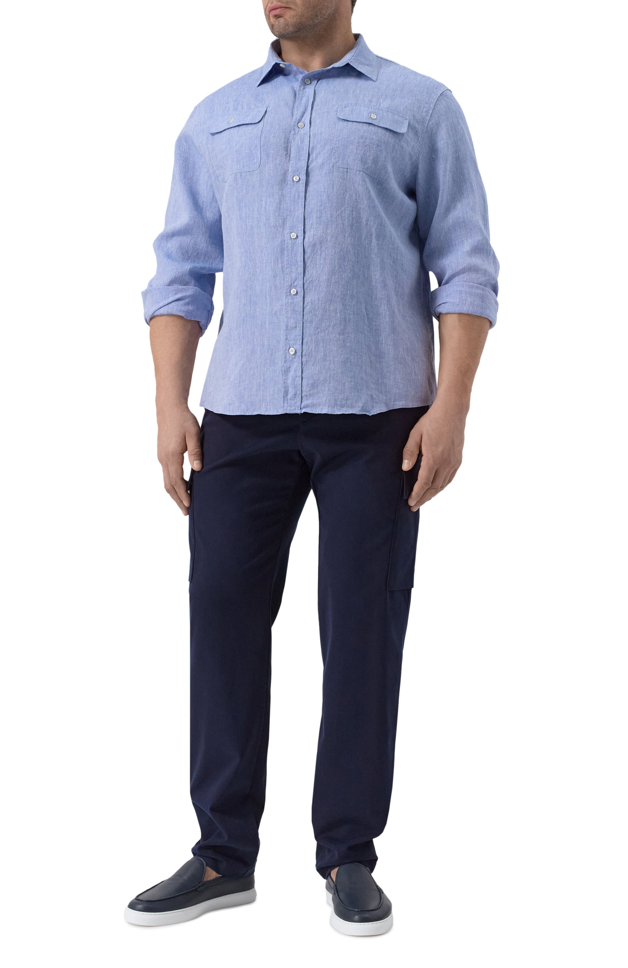 Льняная рубашка PAUL&SHARK, арт. 25413252/3XL, фото 2