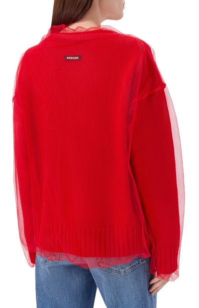 Шерстяной свитер MSGM, арт. 3942MDM203/257988, фото 4