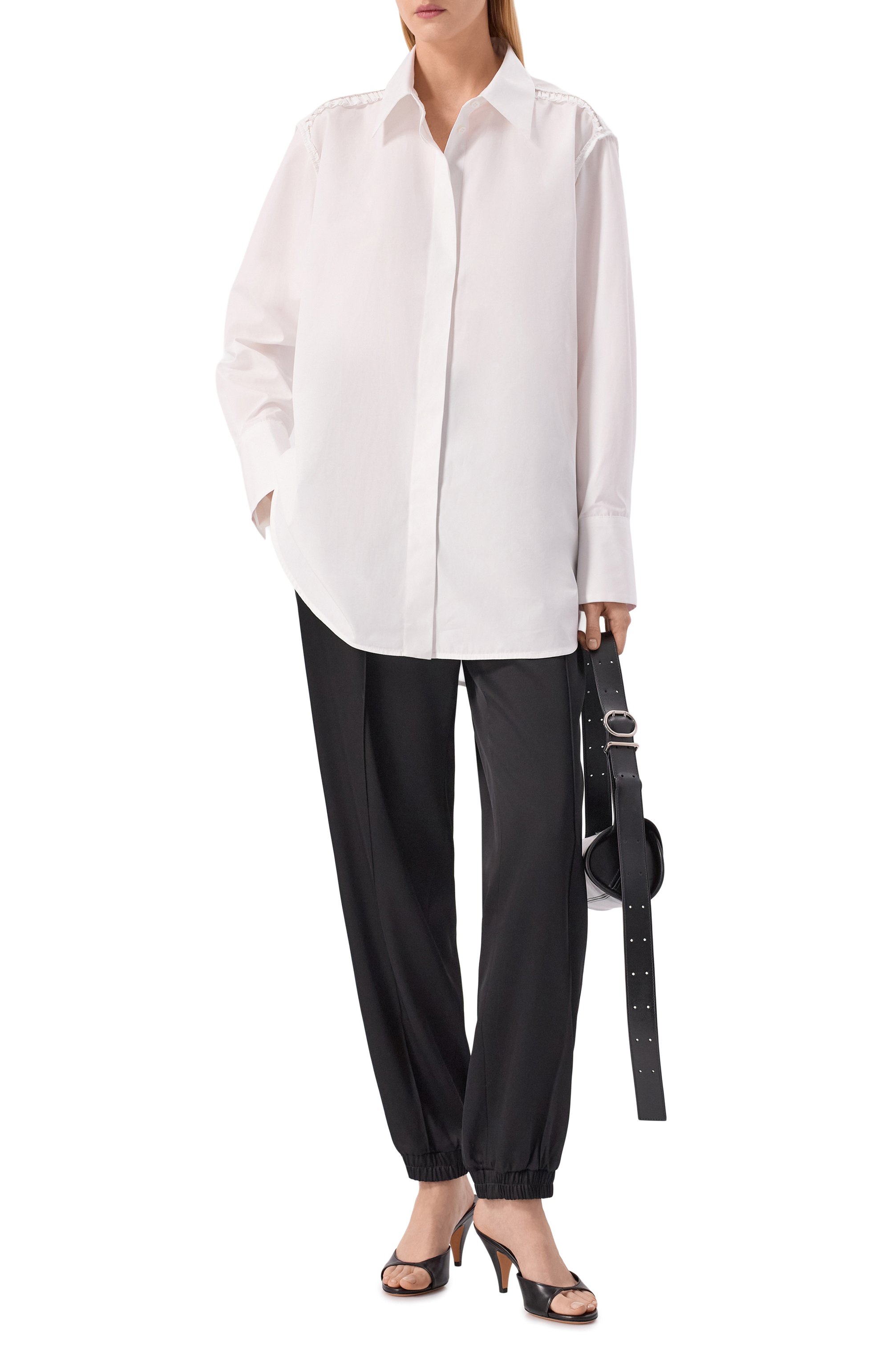 Хлопковая рубашка JIL SANDER, арт. J02DL0273/J45001, фото 2