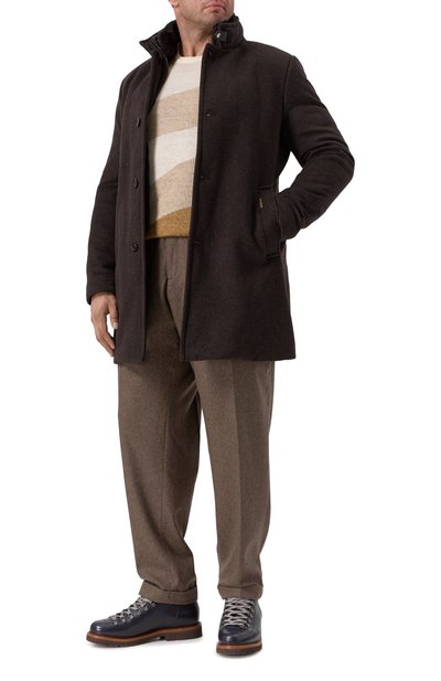 Пальто bond-fur с воротником из овчины MOORER, арт. B0ND/FUR-LE, фото 2