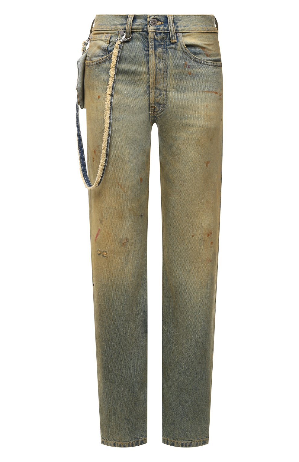 Джинсы MAISON MARGIELA зеленого цвета по цене 75400 руб., арт. S31LA0068/S30561, фото 1 Джинсы MAISON MARGIELA, арт. S31LA0068/S30561, фото 1