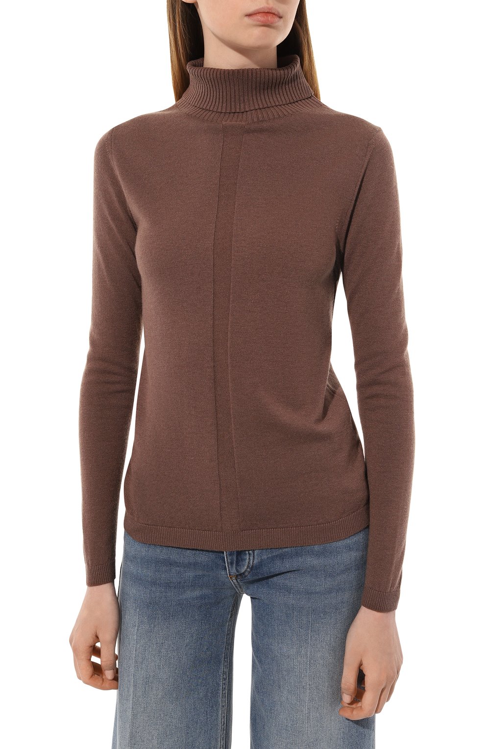 Водолазка из шерсти и шелка FREEAGE, арт. FW 20146-Br, фото 3