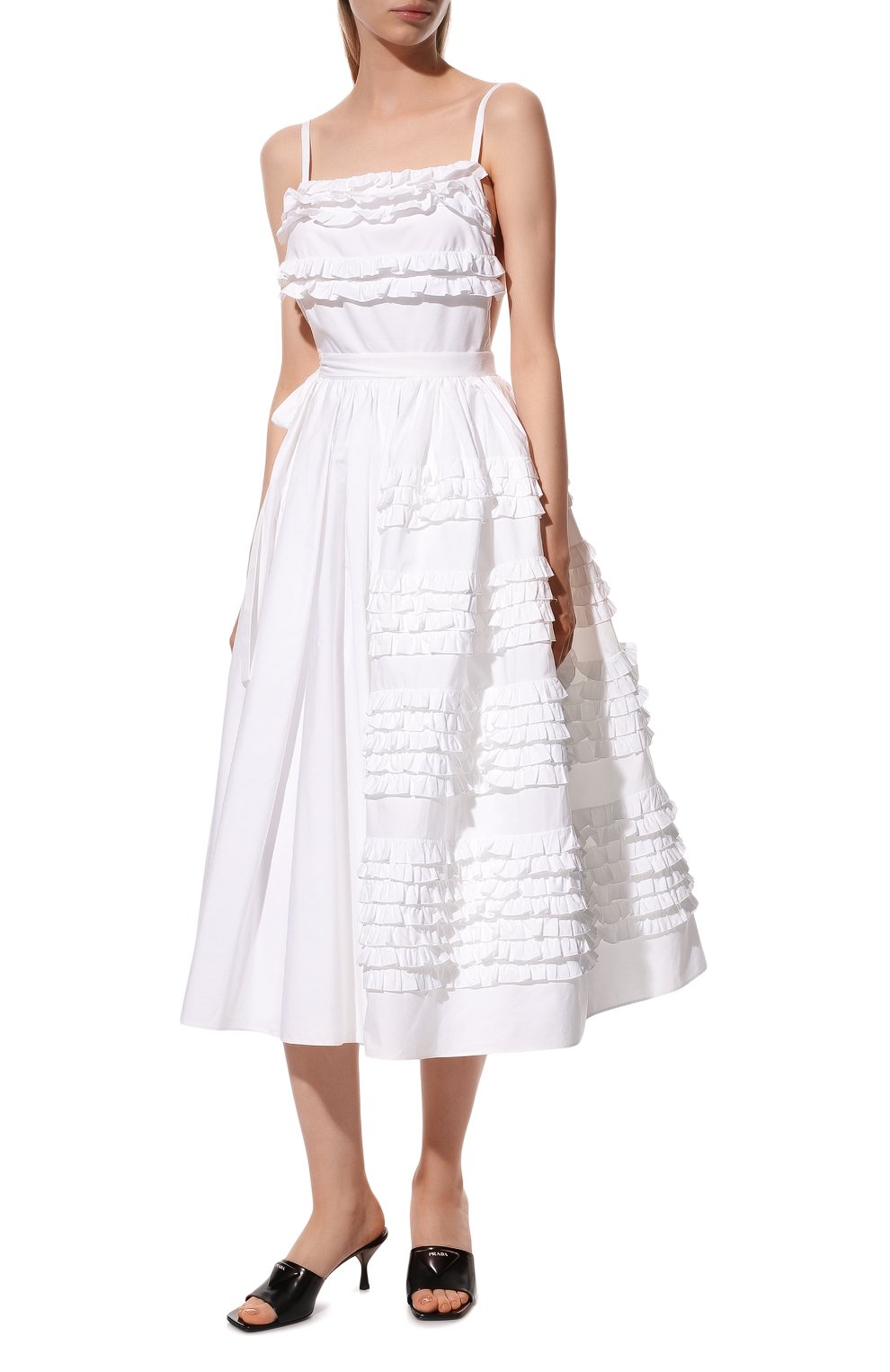 Хлопковое платье PRADA, арт. P3F25-1UCX-F0009-211, фото 2