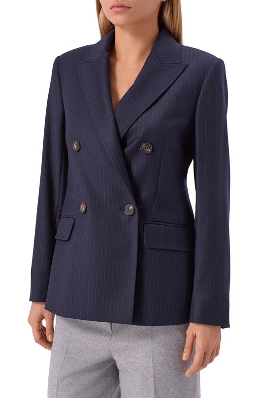 Шерстяной жакет Max Mara Studio PUCCI Синий  PUCCI Фото 3