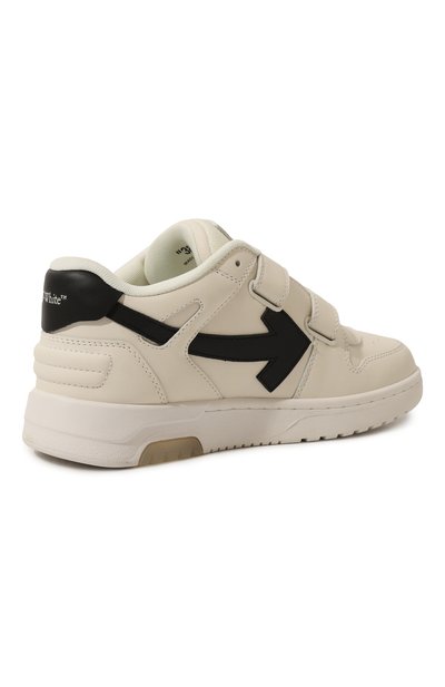 Кожаные кеды out of office OFF-WHITE, арт. 0BIA008S24LEA001/28-34, фото 4