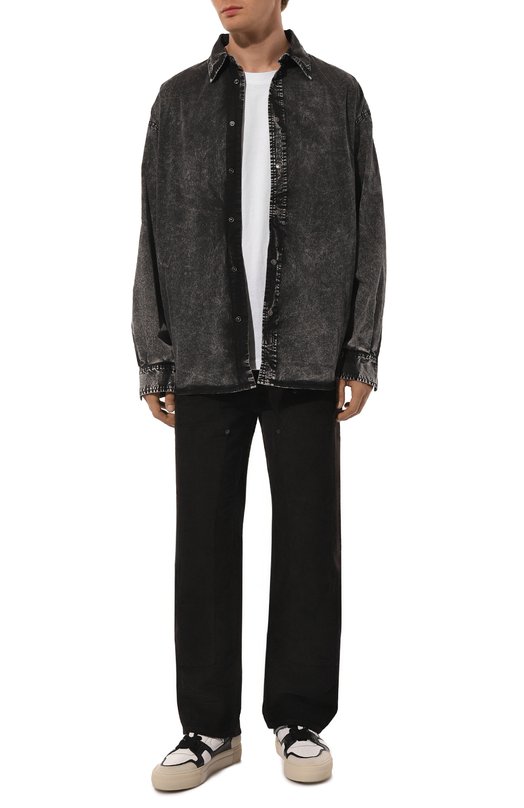 Вельветовые брюки HUGO Blue Чёрный, фото 2