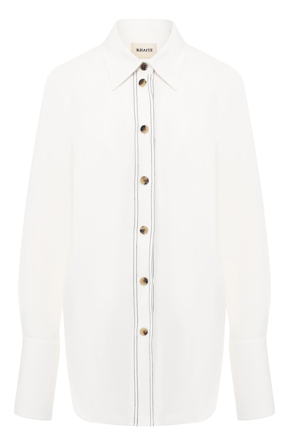 Рубашка с контрастными пуговицами KHAITE, арт. 2069401/W401, фото 1