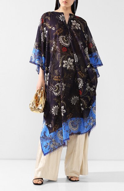 Хлопковая туника DRIES VAN NOTEN темно-синего цвета по цене 48950 руб., арт. 201-10731-9016, фото 2 Хлопковая туника DRIES VAN NOTEN, арт. 201-10731-9016, фото 2