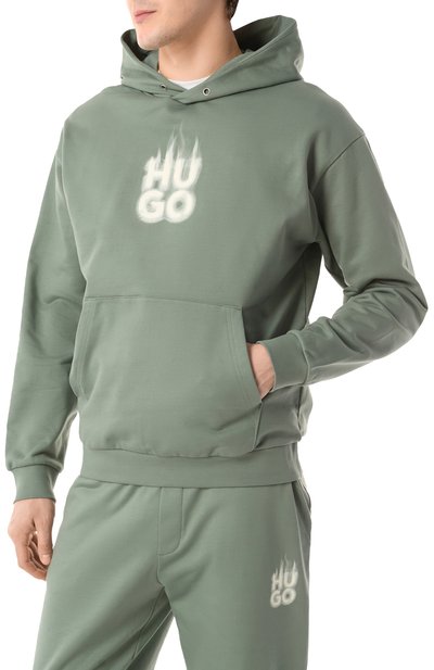 Хлопковое худи HUGO, арт. 50530428, фото 3