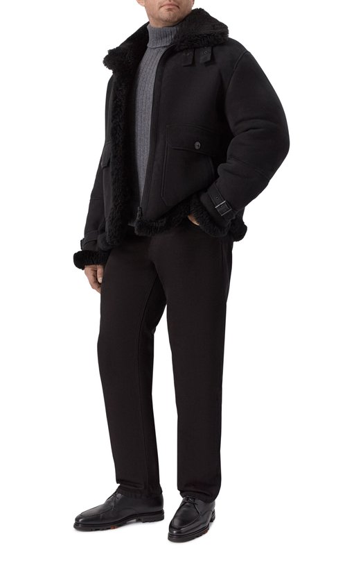 Дубленка из овчины MVST M25.1MM.0003/BIG SIZE/PELULUNG0 Чёрный  M25.1MM.0003/BIG SIZE/PELULUNG0 Фото 2