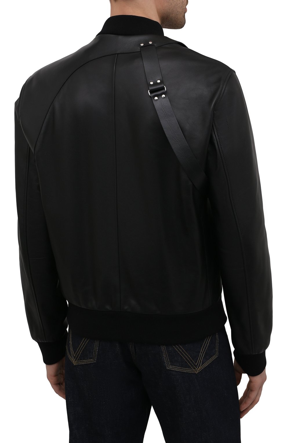 Кожаный бомбер ALEXANDER MCQUEEN, арт. 663558/Q5HVH, фото 4